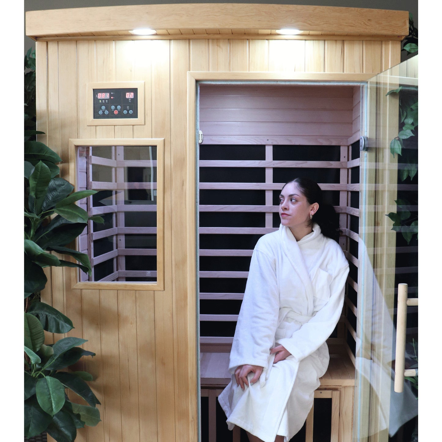 Tremblant 2-Person FAR Infrared Sauna by Sweat Therapy | Canadian Hemlock, Low EMF, Plug & Play