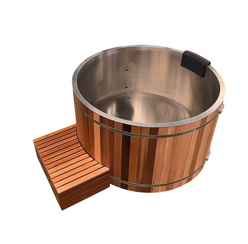 NorthPeak™ Canadian Cedar Ice Bath – Outdoor Chiller Tub