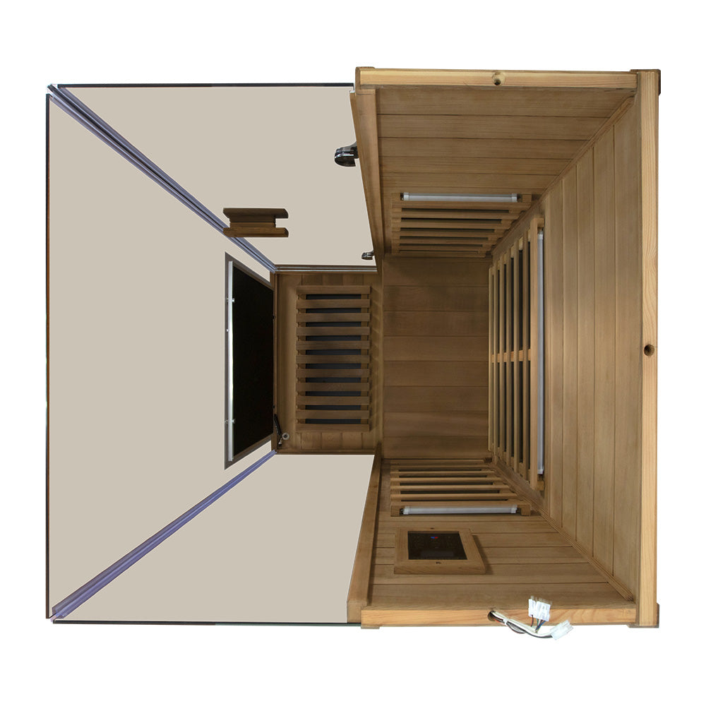 Wizzisaunas 909MRX-R| Full Spectrum Infrared Sauna for One Person | Far Infrared + Mid-Infrared Lamp |Red Cedar| Indoor Home Sauna (Copy)