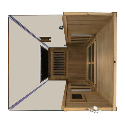 Wizzisaunas 909MRX-R| Full Spectrum Infrared Sauna for One Person | Far Infrared + Mid-Infrared Lamp |Red Cedar| Indoor Home Sauna (Copy)