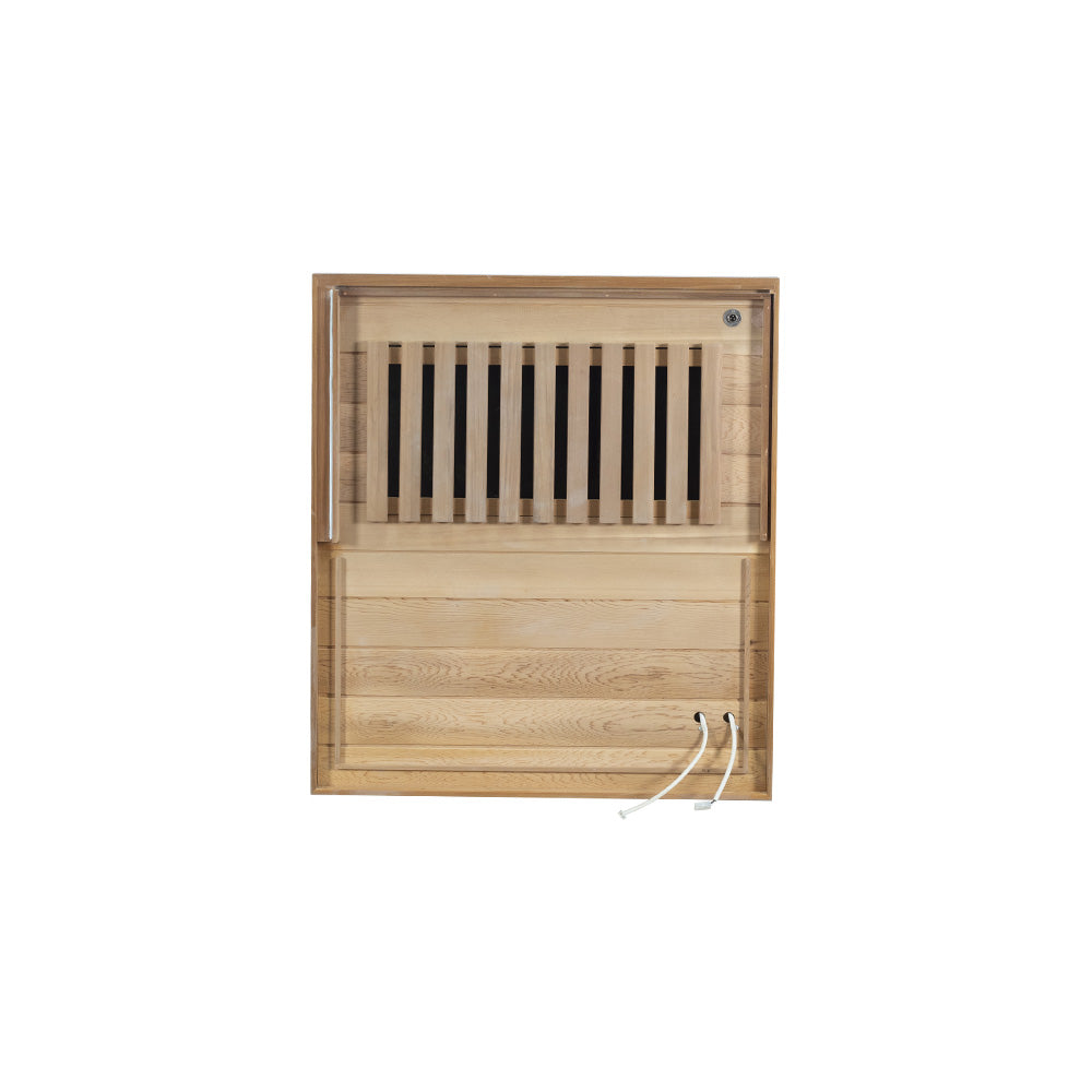 Wizzisaunas 909MRX-L | Full Spectrum Infrared Sauna for One Person | Far Infrared + Mid-Infrared Lamp |Red Cedar| Indoor Home Sauna
