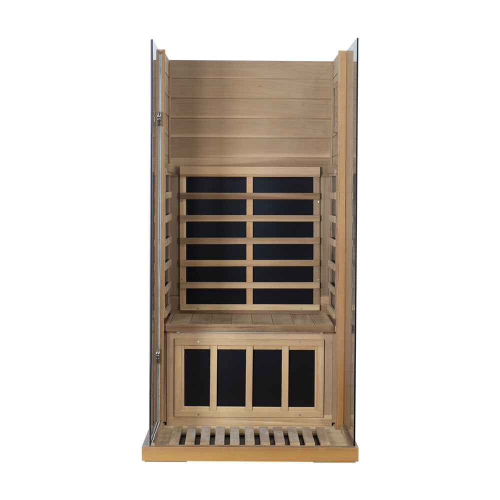 Wizzisaunas 909MRX-R| Full Spectrum Infrared Sauna for One Person | Far Infrared + Mid-Infrared Lamp |Red Cedar| Indoor Home Sauna (Copy)