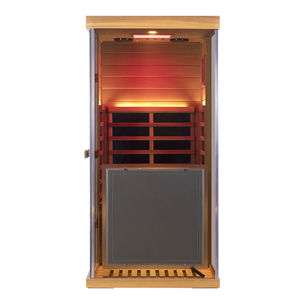 Wizzisaunas 909MRX-R| Full Spectrum Infrared Sauna for One Person | Far Infrared + Mid-Infrared Lamp |Red Cedar| Indoor Home Sauna (Copy)