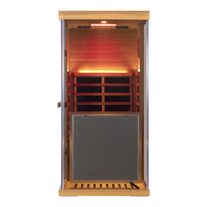 Wizzisaunas 909MRX-R| Full Spectrum Infrared Sauna for One Person | Far Infrared + Mid-Infrared Lamp |Red Cedar| Indoor Home Sauna (Copy)