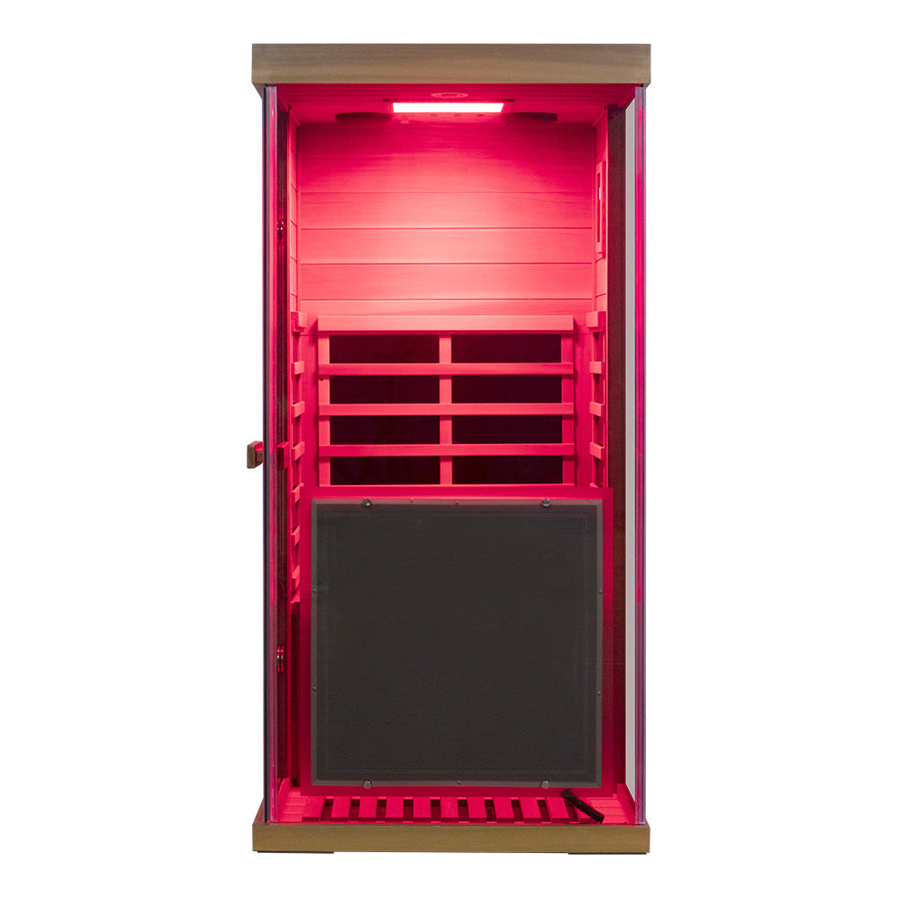 Wizzisaunas 909MRX-R| Full Spectrum Infrared Sauna for One Person | Far Infrared + Mid-Infrared Lamp |Red Cedar| Indoor Home Sauna (Copy)