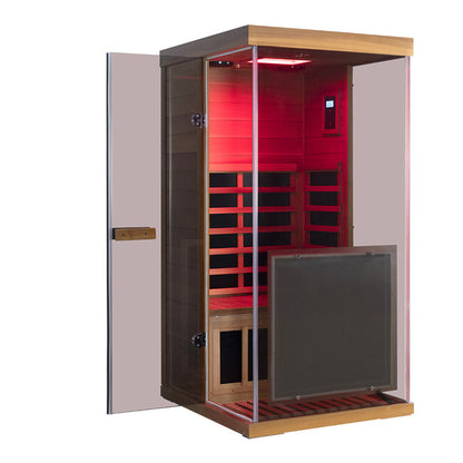 Wizzisaunas 909MRX-R| Full Spectrum Infrared Sauna for One Person | Far Infrared + Mid-Infrared Lamp |Red Cedar| Indoor Home Sauna (Copy)