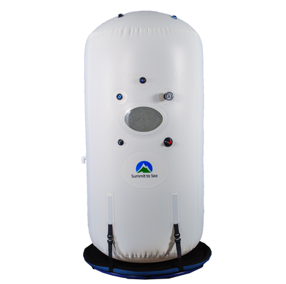 Summit to Sea | The Dive Vertical Hyperbaric Chamber | First Vertical Portable | | 40" Diameter  | 85" Tall |  FDA-Cleared
