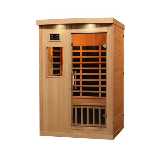 Tremblant 2-Person FAR Infrared Sauna by Sweat Therapy | Canadian Hemlock, Low EMF, Plug & Play