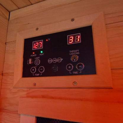Tremblant 1-Person FAR Infrared Sauna by Sweat Therapy | Canadian Hemlock, Low EMF, Plug & Play