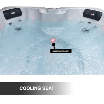 Liberty Spas | LYS4500 Plug & Play 5-6 Person Hot Tub | 18 Jets, Glacier Filtration, LED Lighting