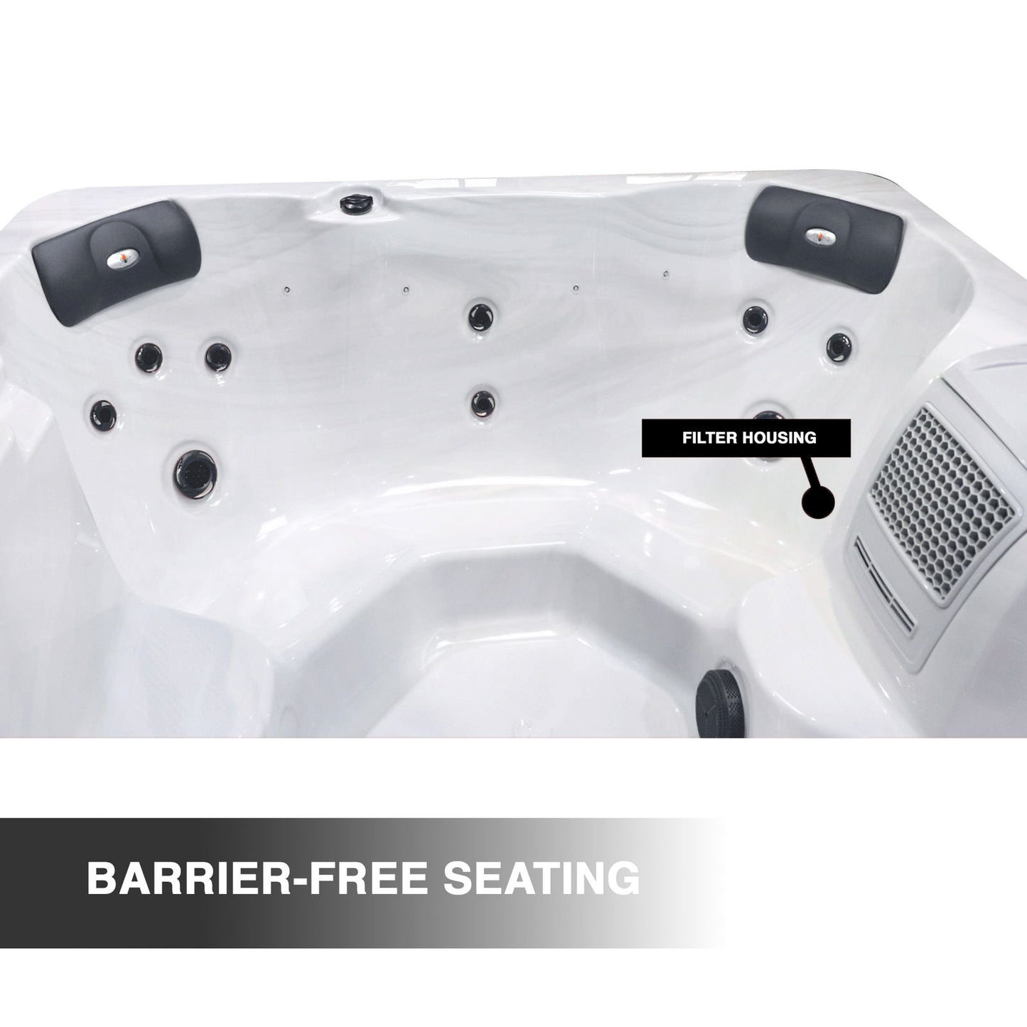 Liberty Spas | LYS4500 Plug & Play 5-6 Person Hot Tub | 18 Jets, Glacier Filtration, LED Lighting