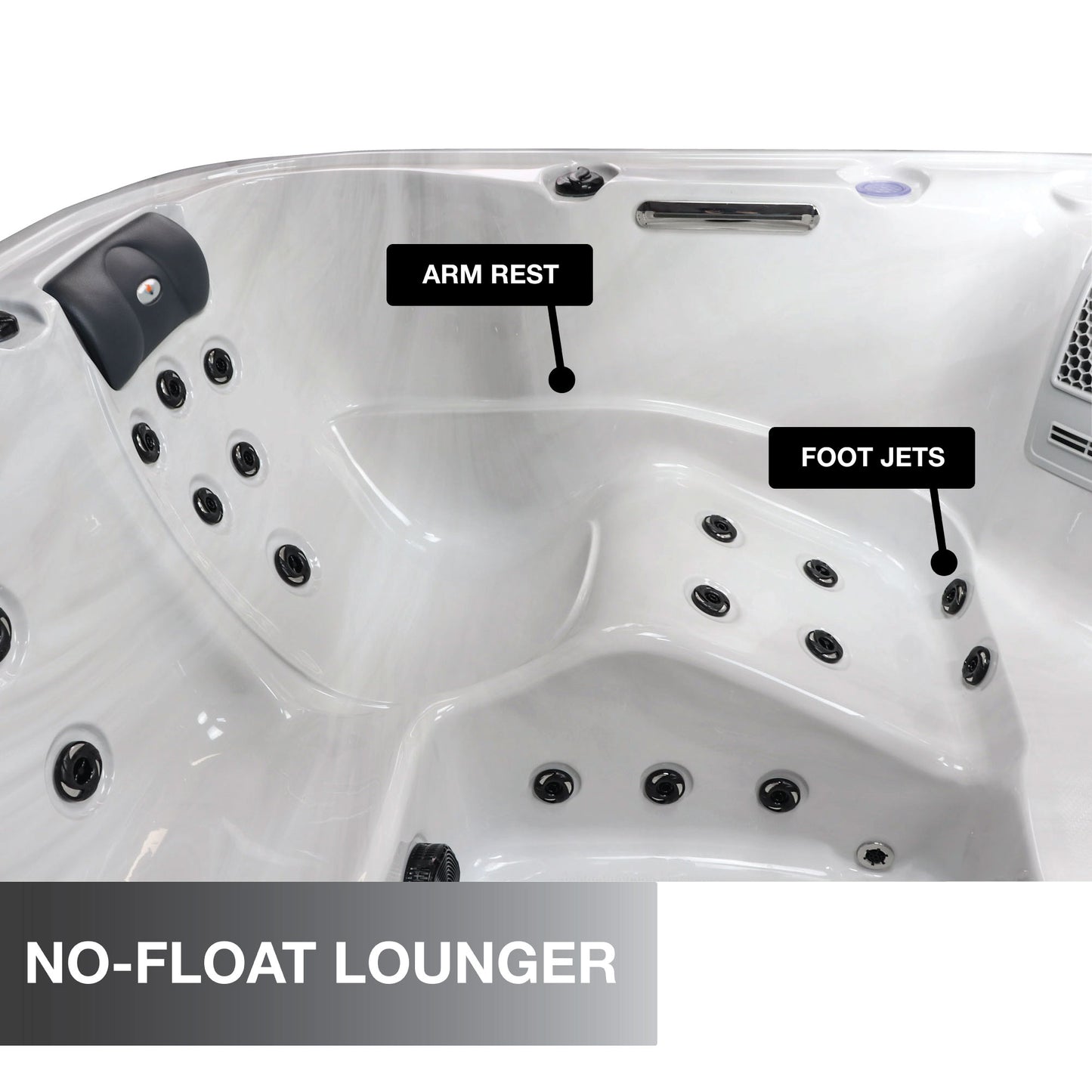Liberty Spas | LYS5000 240V 6-Person Hot Tub | 34 Jets, Bluetooth, Glacier Filtration & AO₃P