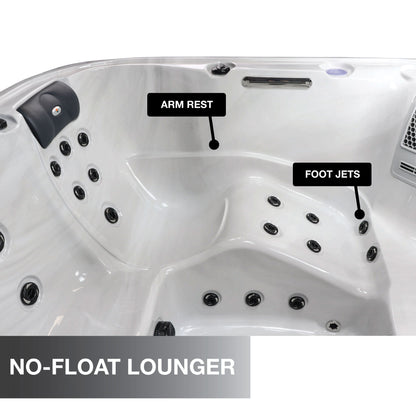 Liberty Spas | LYS5000 240V 6-Person Hot Tub | 34 Jets, Bluetooth, Glacier Filtration & AO₃P
