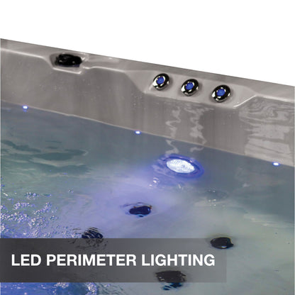 Liberty Spas | LYS6000 240V 6-Person Hot Tub | 46 Jets, Dual 5 HP Pumps, Glacier Filtration & AO₃P