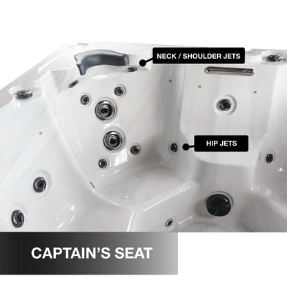 Liberty Spas | LYS6000 240V 6-Person Hot Tub | 46 Jets, Dual 5 HP Pumps, Glacier Filtration & AO₃P