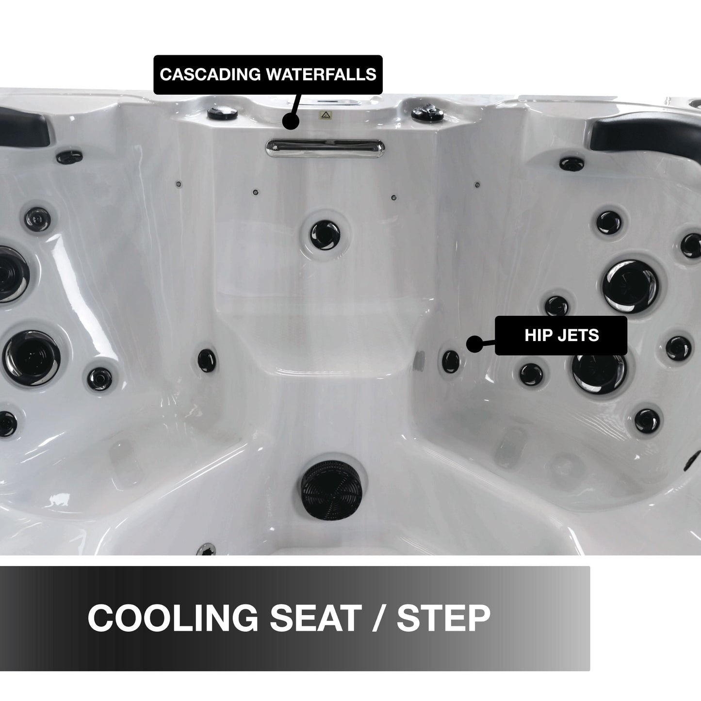 Liberty Spas | LYS6000 240V 6-Person Hot Tub | 46 Jets, Dual 5 HP Pumps, Glacier Filtration & AO₃P