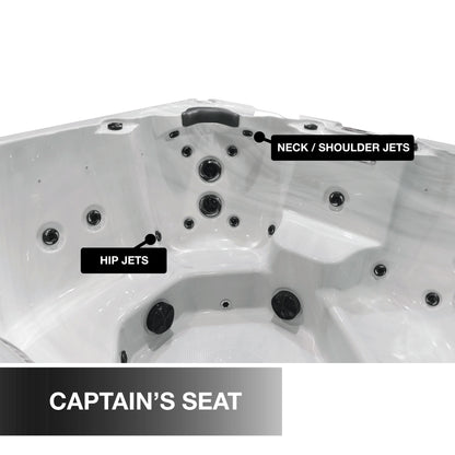 Liberty Spas | LYS7000 240V 7-Person Hot Tub | 46 Jets, Dual 5 HP Pumps, Glacier Filtration & AO₃P