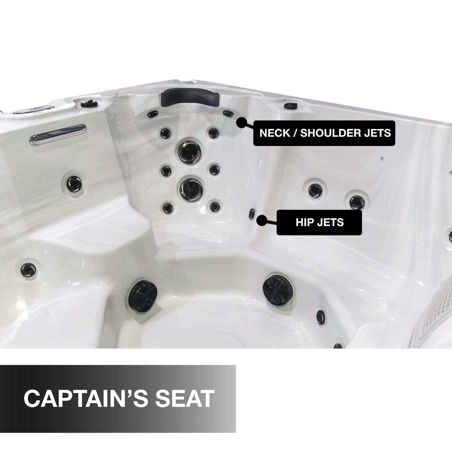 Liberty Spas | LYS7000 240V 7-Person Hot Tub | 46 Jets, Dual 5 HP Pumps, Glacier Filtration & AO₃P