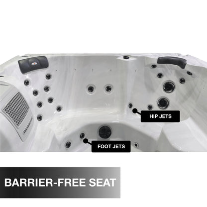 Liberty Spas | LYS7000 240V 7-Person Hot Tub | 46 Jets, Dual 5 HP Pumps, Glacier Filtration & AO₃P