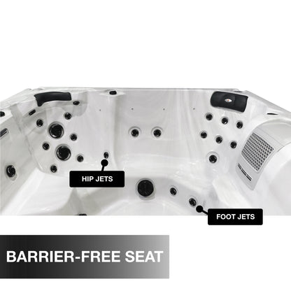 Liberty Spas | LYS7000 240V 7-Person Hot Tub | 46 Jets, Dual 5 HP Pumps, Glacier Filtration & AO₃P
