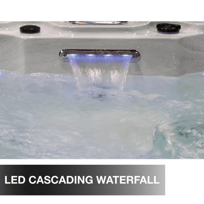 Liberty Spas | LYS7000 240V 7-Person Hot Tub | 46 Jets, Dual 5 HP Pumps, Glacier Filtration & AO₃P