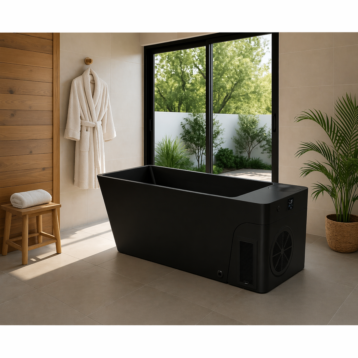 Orivon Wellness | Frost Black Cold Plunge Tub