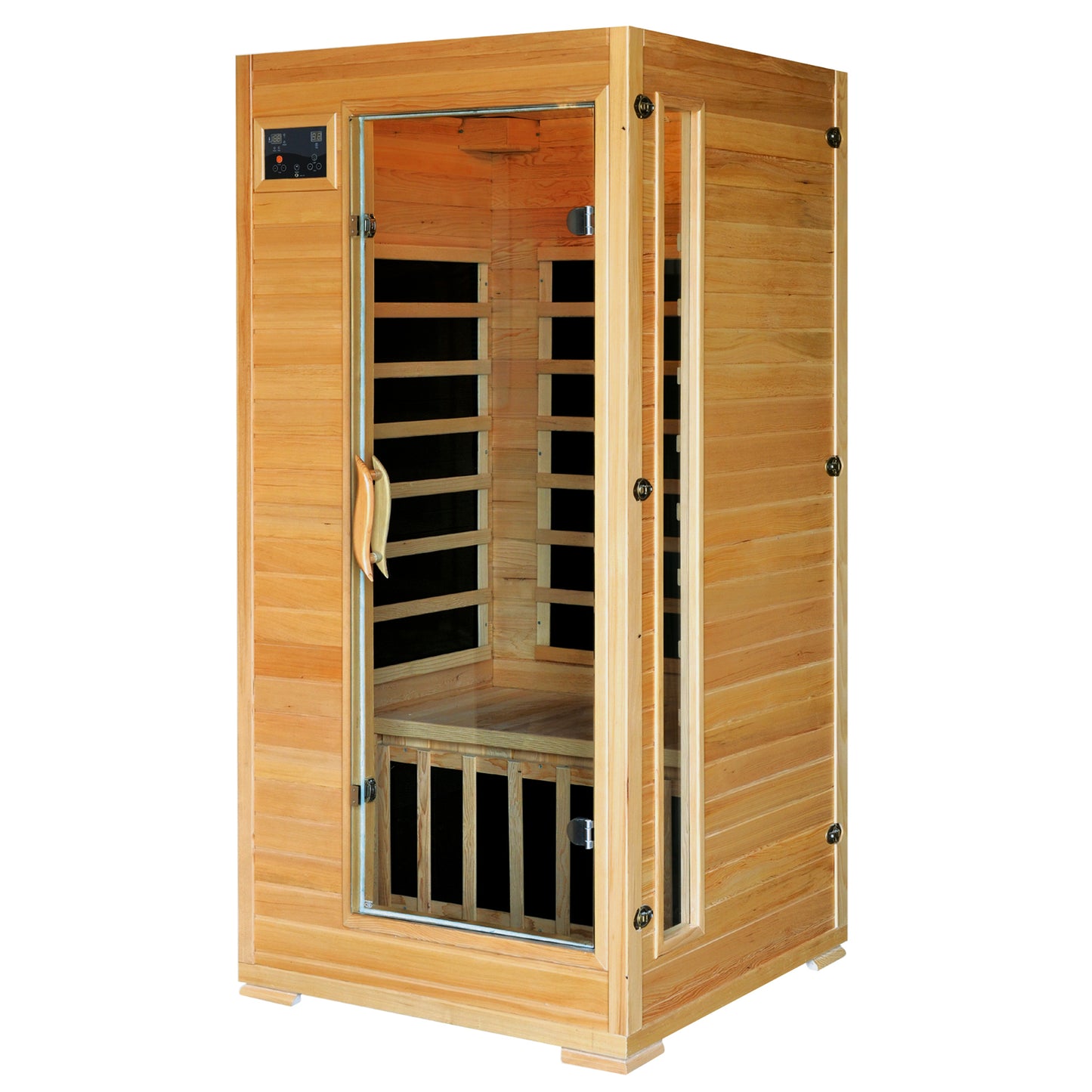 HeatWave Buena Vista 1-2 Person Infrared Sauna | 4 Carbon Heaters | Canadian Hemlock | SA2402