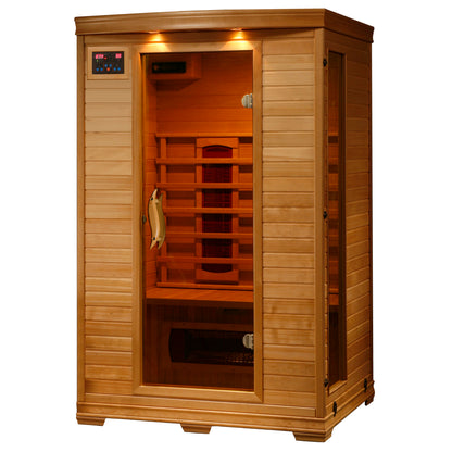 HeatWave Coronado 2-Person Hemlock Infrared Sauna with 5 Ceramic Heaters | SA2406