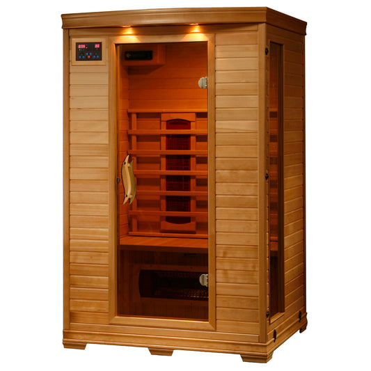HeatWave Coronado 2-Person Hemlock Infrared Sauna with 5 Ceramic Heaters | SA2406