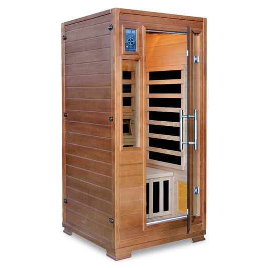HeatWave | Majestic 1-2 Person Hemlock Infrared Sauna | 5 Carbon Heaters | SA3202