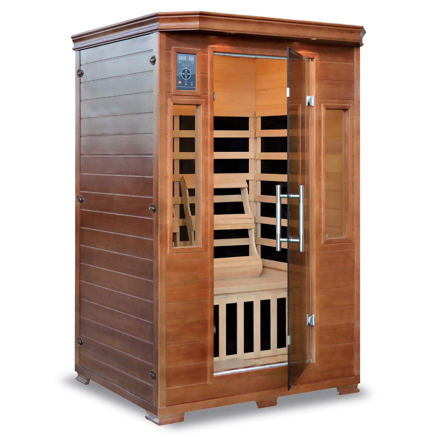 HeatWave | 2-Person Hemlock Premium Infrared Sauna with 6 Carbon Heaters | 1,725W |SA3209 | ETL Listed