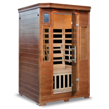 HeatWave | 2-Person Hemlock Premium Infrared Sauna with 6 Carbon Heaters | 1,725W |SA3209 | ETL Listed