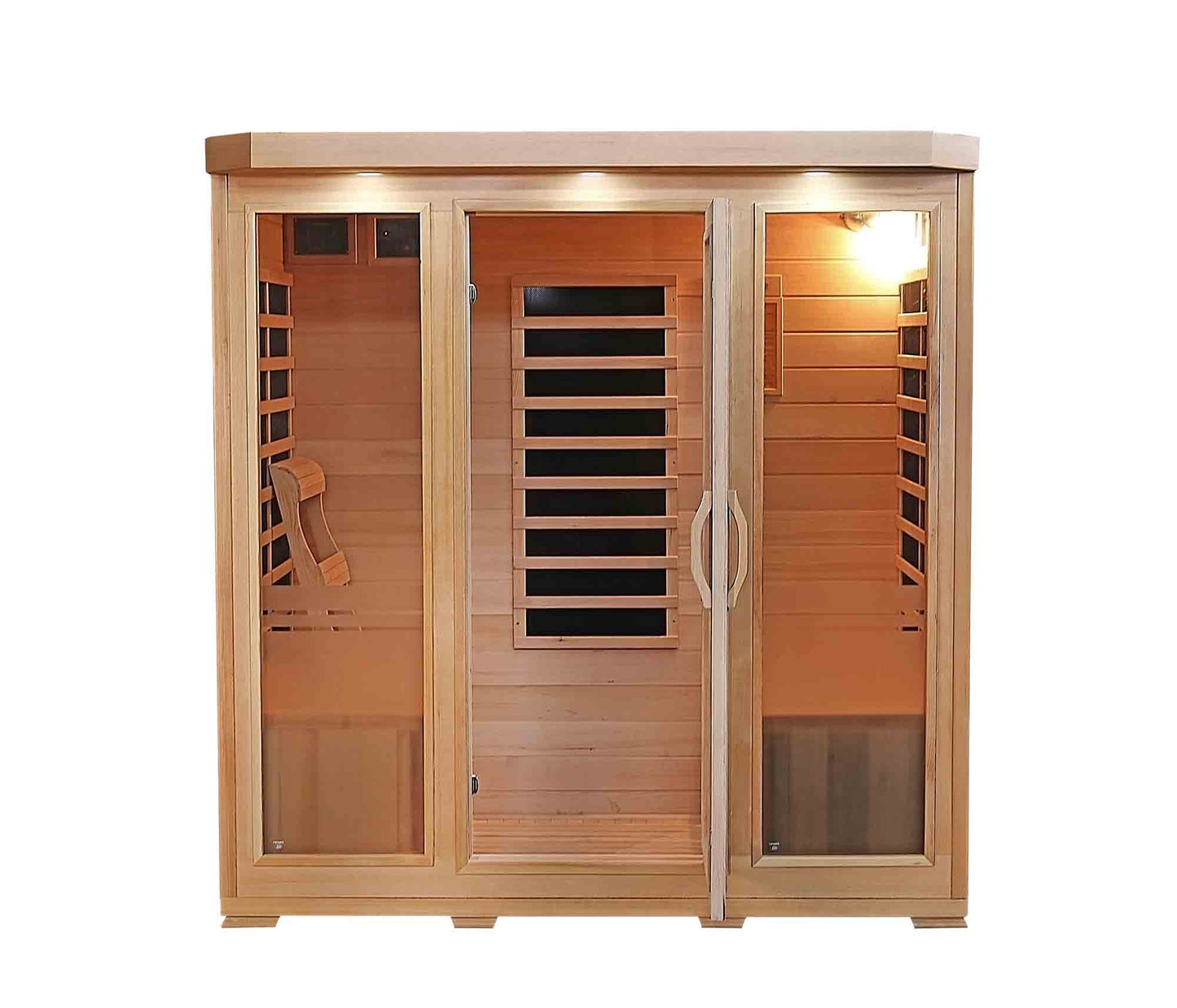 HeatWave Sonoma 4-Person Hemlock Infrared Sauna with 9 Carbon Heaters | 2,100W | SA7020