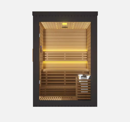 Luxury Traditional 2 Person Solid Wood Sauna Room